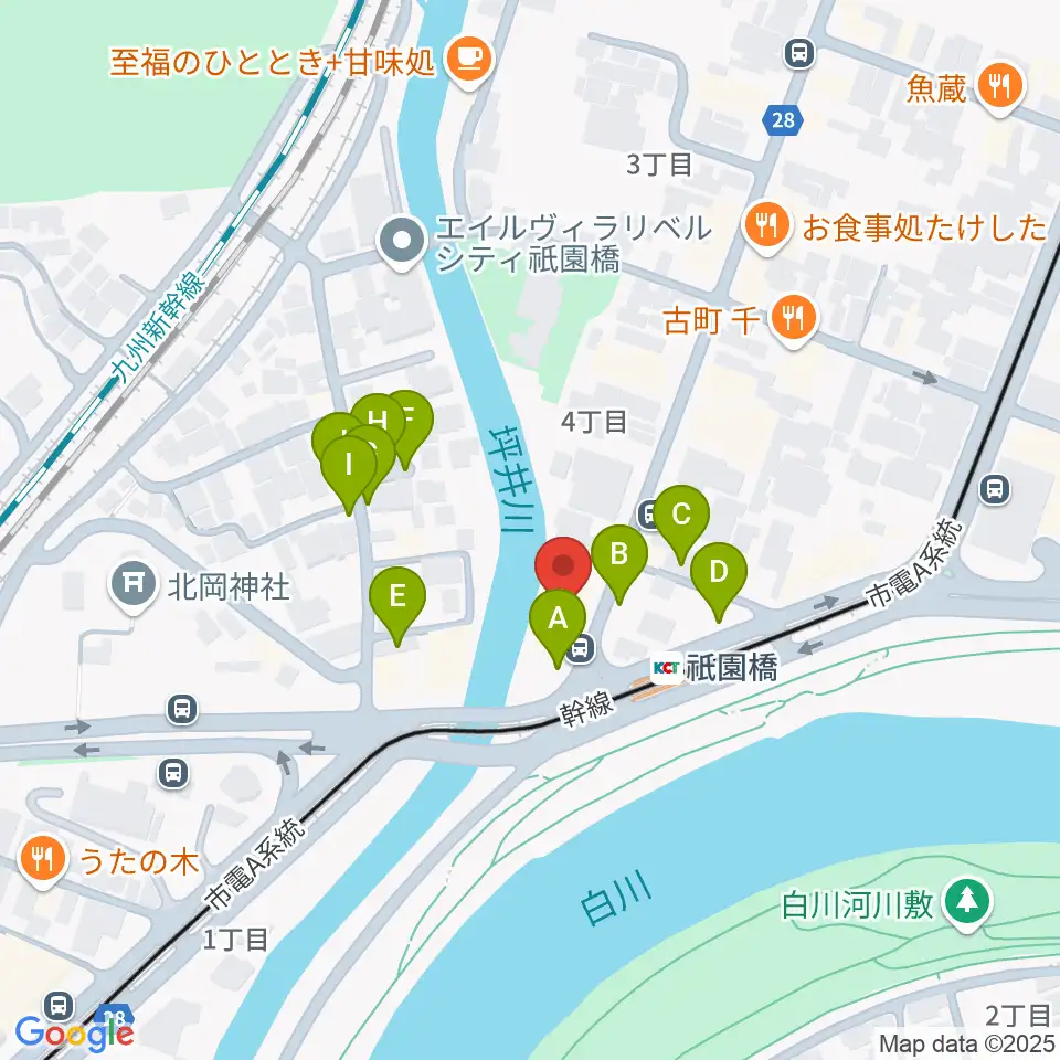 KAZ Guitar Music School周辺の駐車場・コインパーキング一覧地図