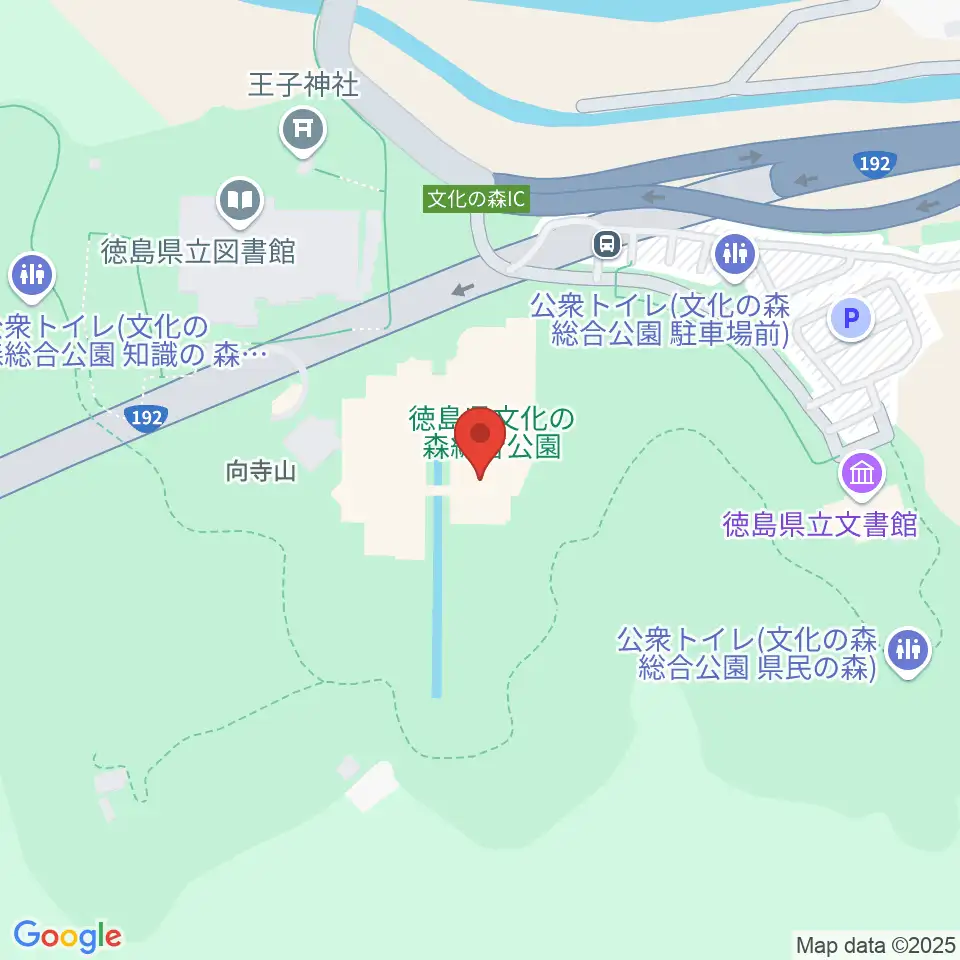 徳島県立近代美術館周辺の駐車場・コインパーキング一覧地図