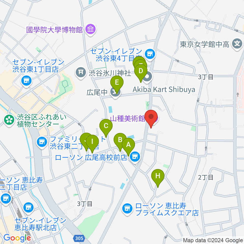 山種美術館周辺の駐車場・コインパーキング一覧地図