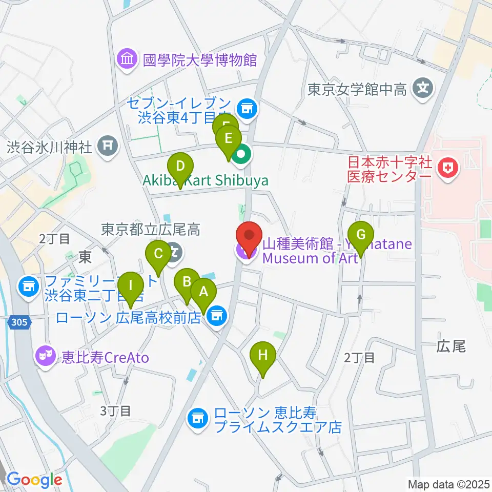 山種美術館周辺の駐車場・コインパーキング一覧地図