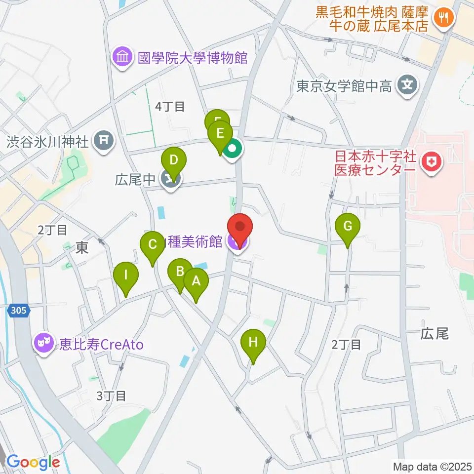 山種美術館周辺の駐車場・コインパーキング一覧地図