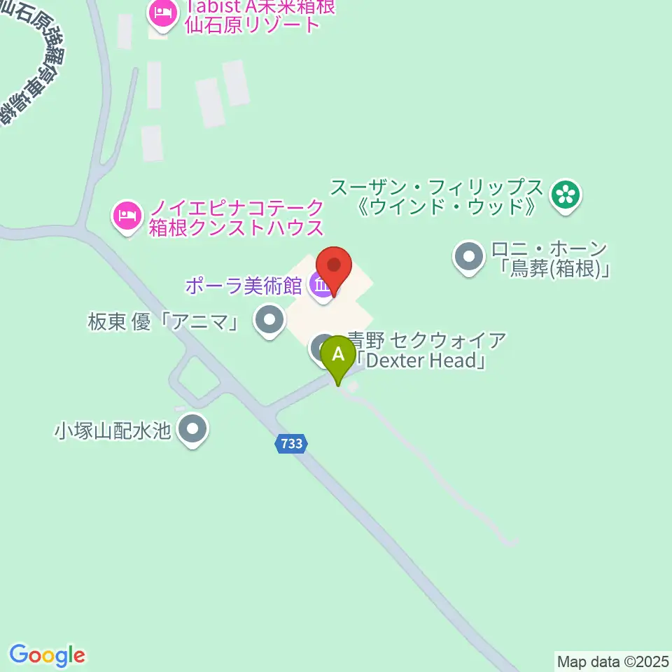 ポーラ美術館周辺の駐車場・コインパーキング一覧地図