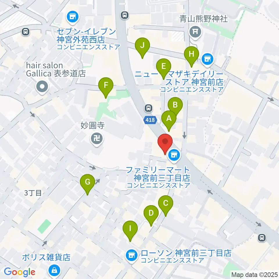 ワタリウム美術館周辺の駐車場・コインパーキング一覧地図