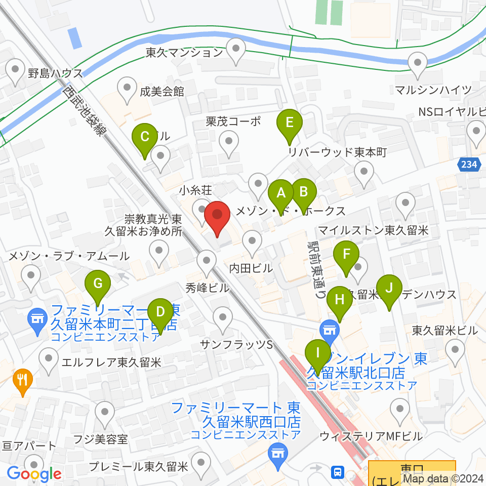 スタジオsus４周辺の駐車場・コインパーキング一覧地図