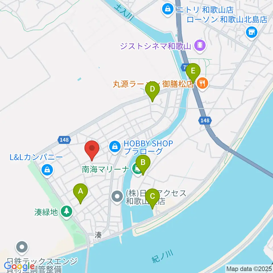 ピノテラス周辺の駐車場・コインパーキング一覧地図