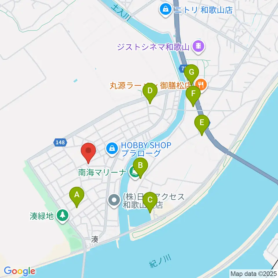 ピノテラス周辺の駐車場・コインパーキング一覧地図