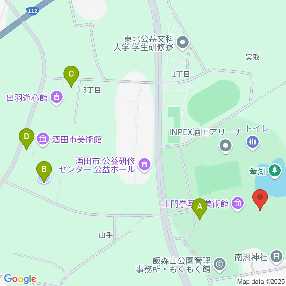 土門拳記念館 周辺の駐車場・コインパーキング一覧地図