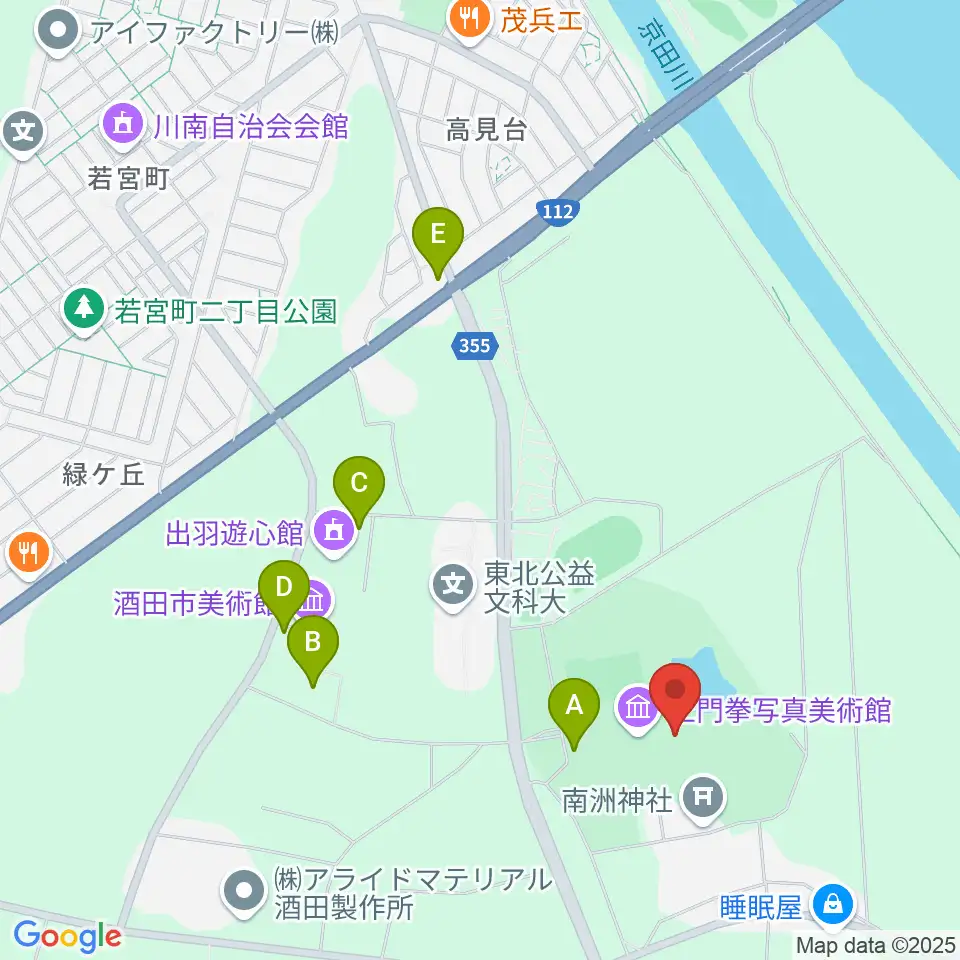 土門拳記念館 周辺の駐車場・コインパーキング一覧地図
