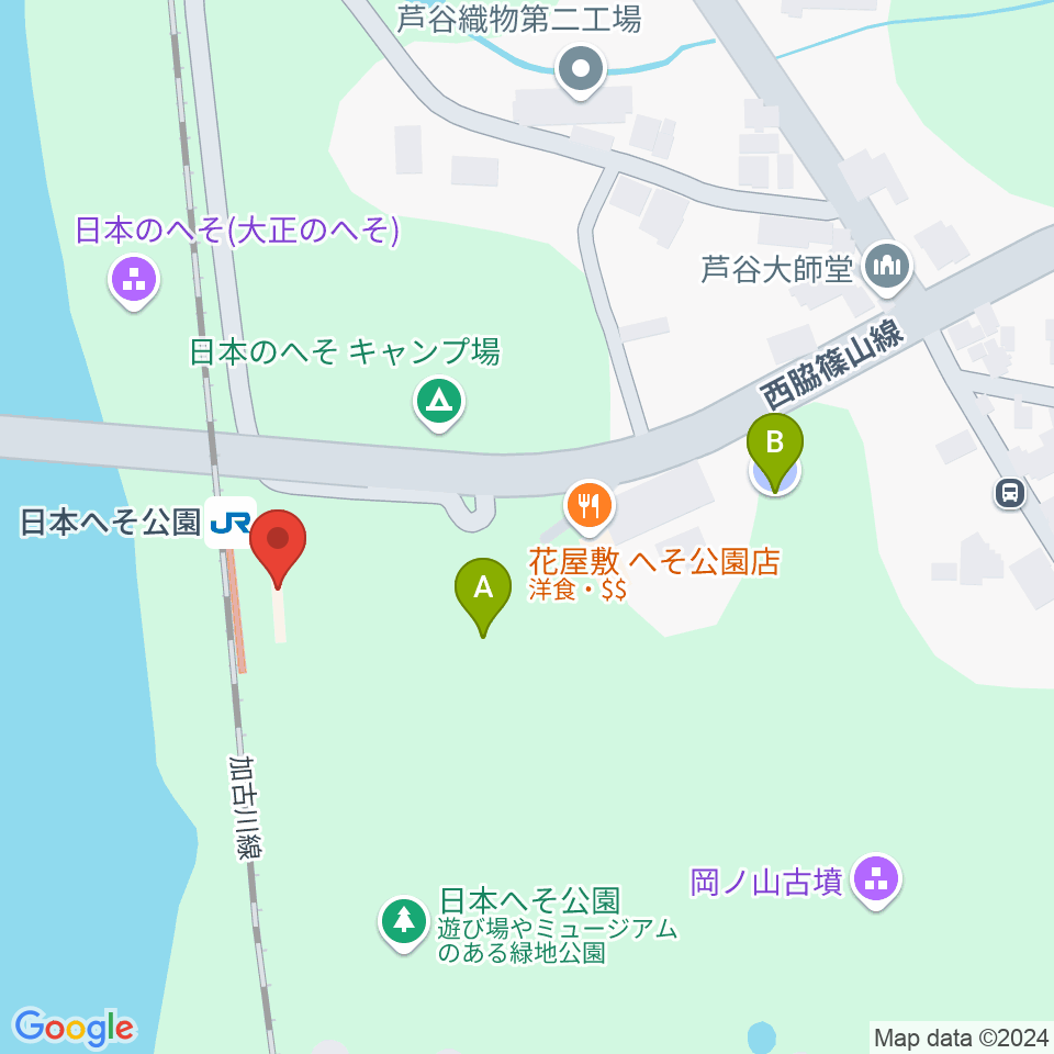 西脇市岡之山美術館周辺の駐車場・コインパーキング一覧地図