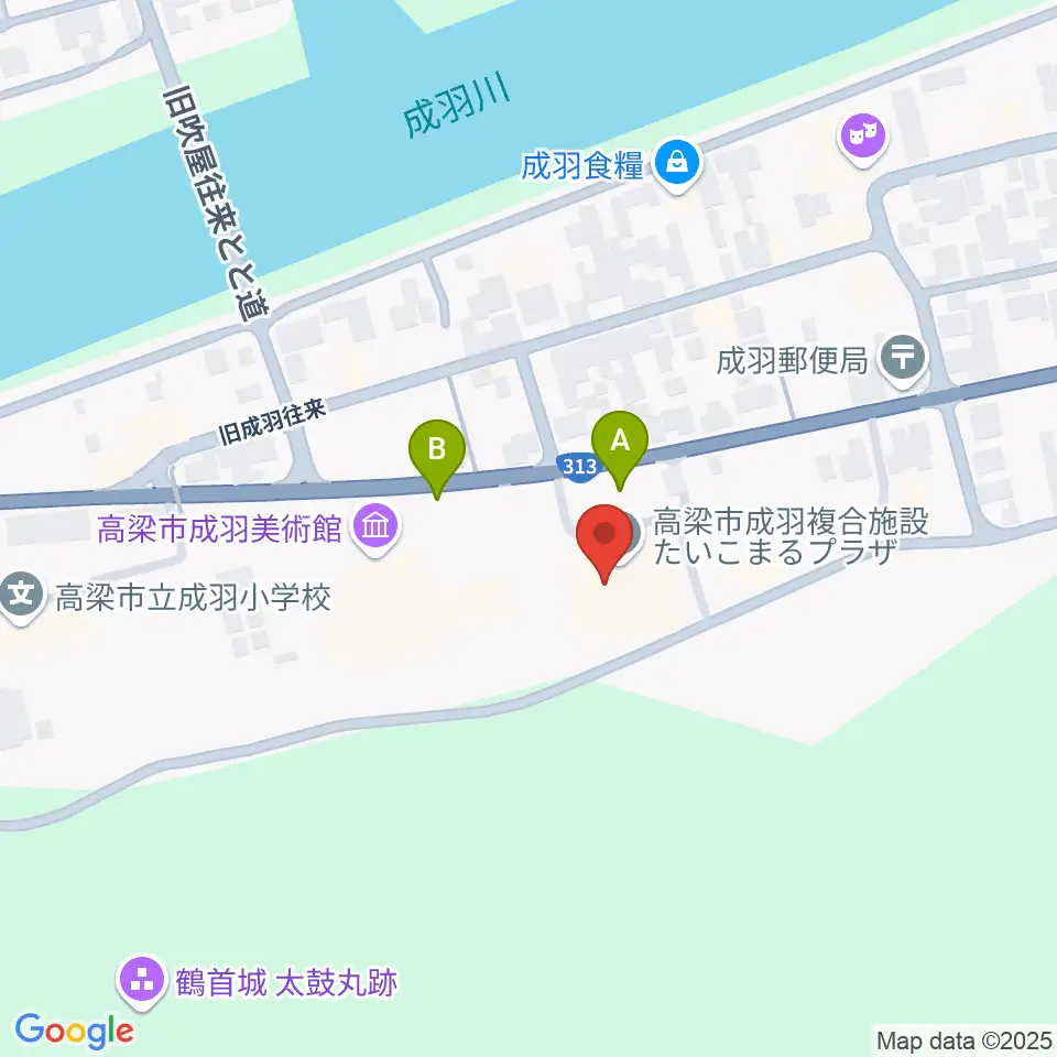 たいこまるプラザ 伊藤記念ホール周辺の駐車場・コインパーキング一覧地図