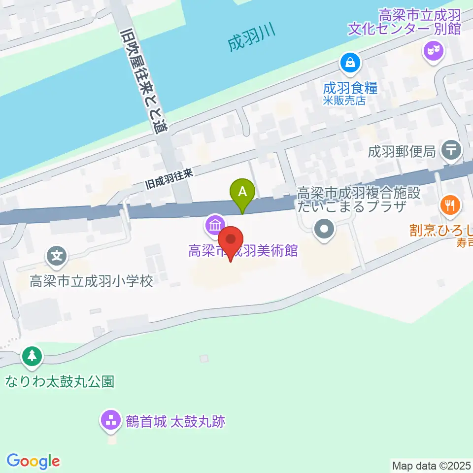 高梁市成羽美術館周辺の駐車場・コインパーキング一覧地図