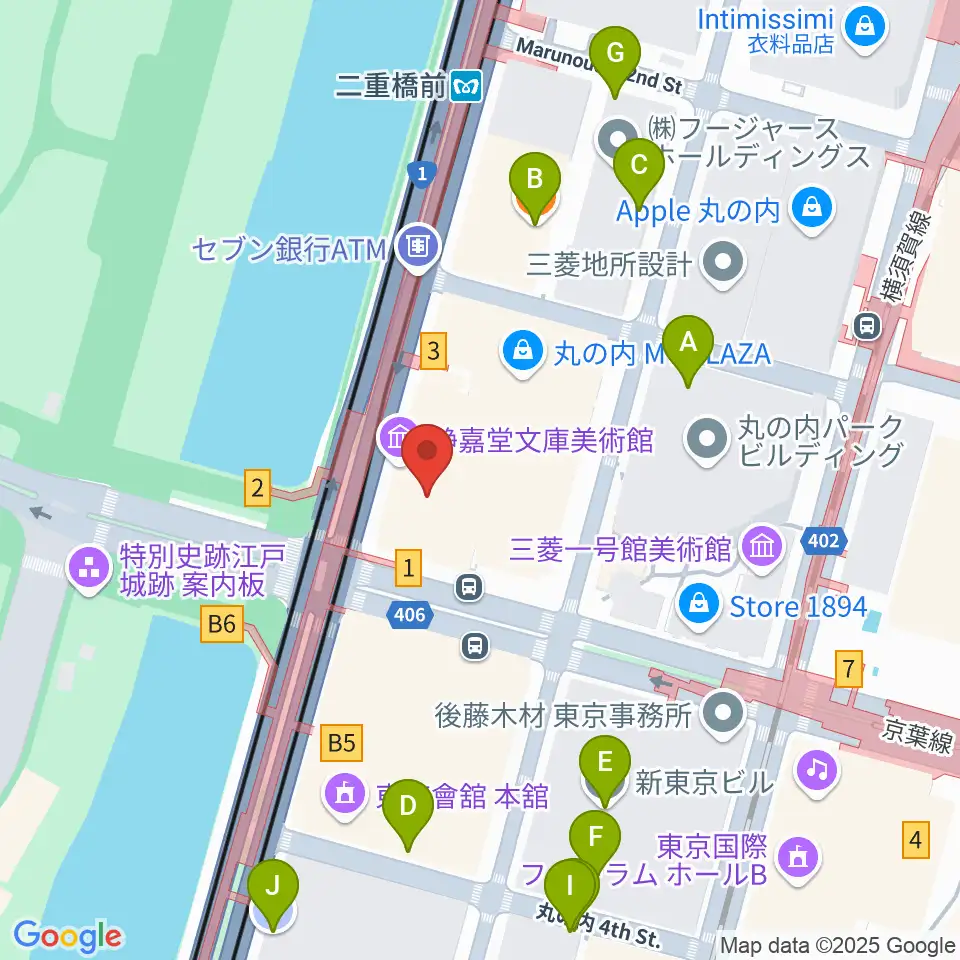 静嘉堂@丸の内 静嘉堂文庫美術館周辺の駐車場・コインパーキング一覧地図