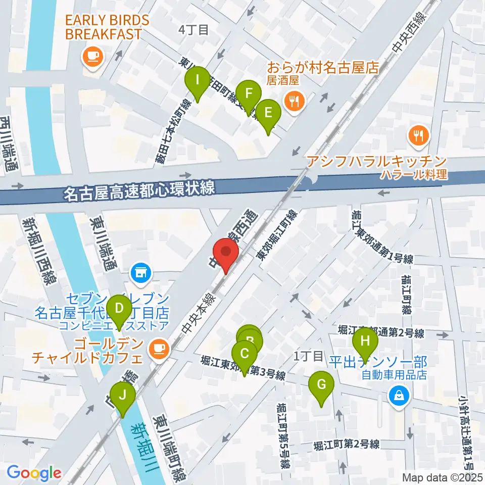 スタジオべティックス鶴舞店周辺の駐車場・コインパーキング一覧地図