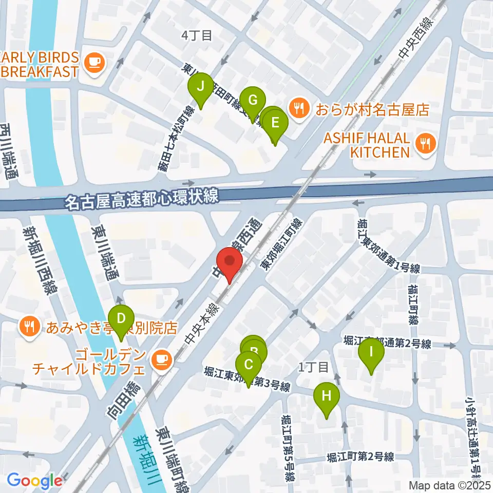 スタジオべティックス鶴舞店周辺の駐車場・コインパーキング一覧地図