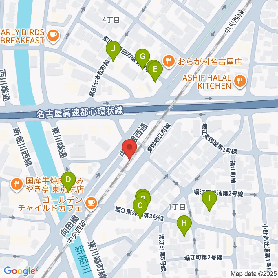 スタジオべティックス鶴舞店周辺の駐車場・コインパーキング一覧地図