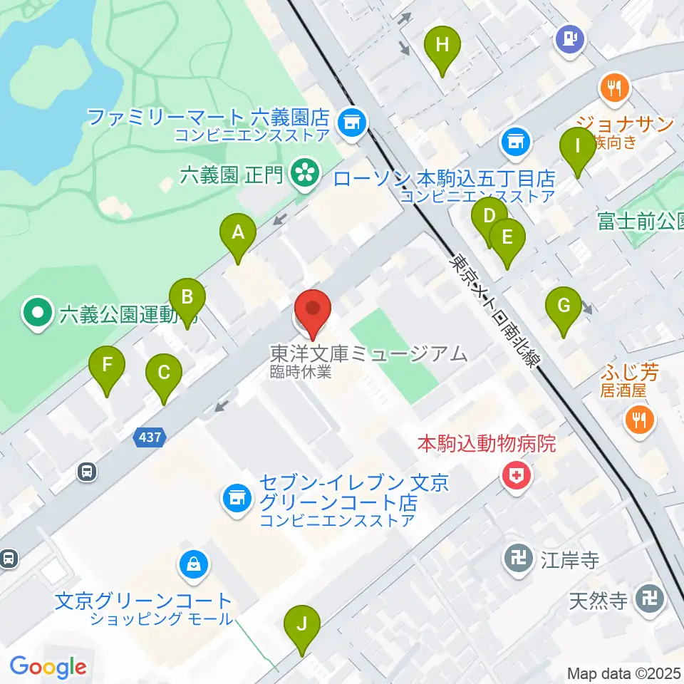 東洋文庫ミュージアム周辺の駐車場・コインパーキング一覧地図