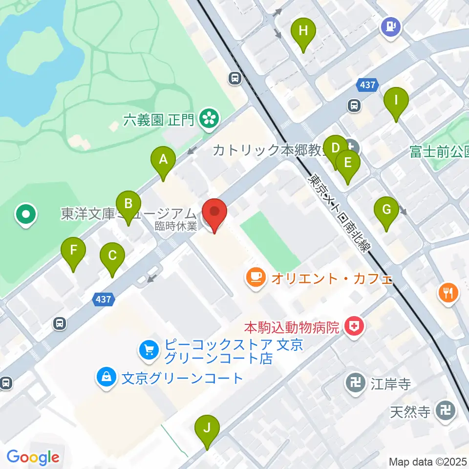 東洋文庫ミュージアム周辺の駐車場・コインパーキング一覧地図