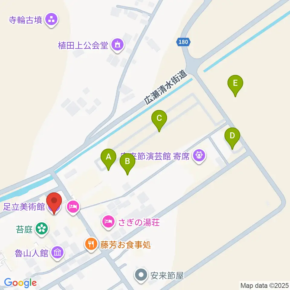 足立美術館周辺の駐車場・コインパーキング一覧地図
