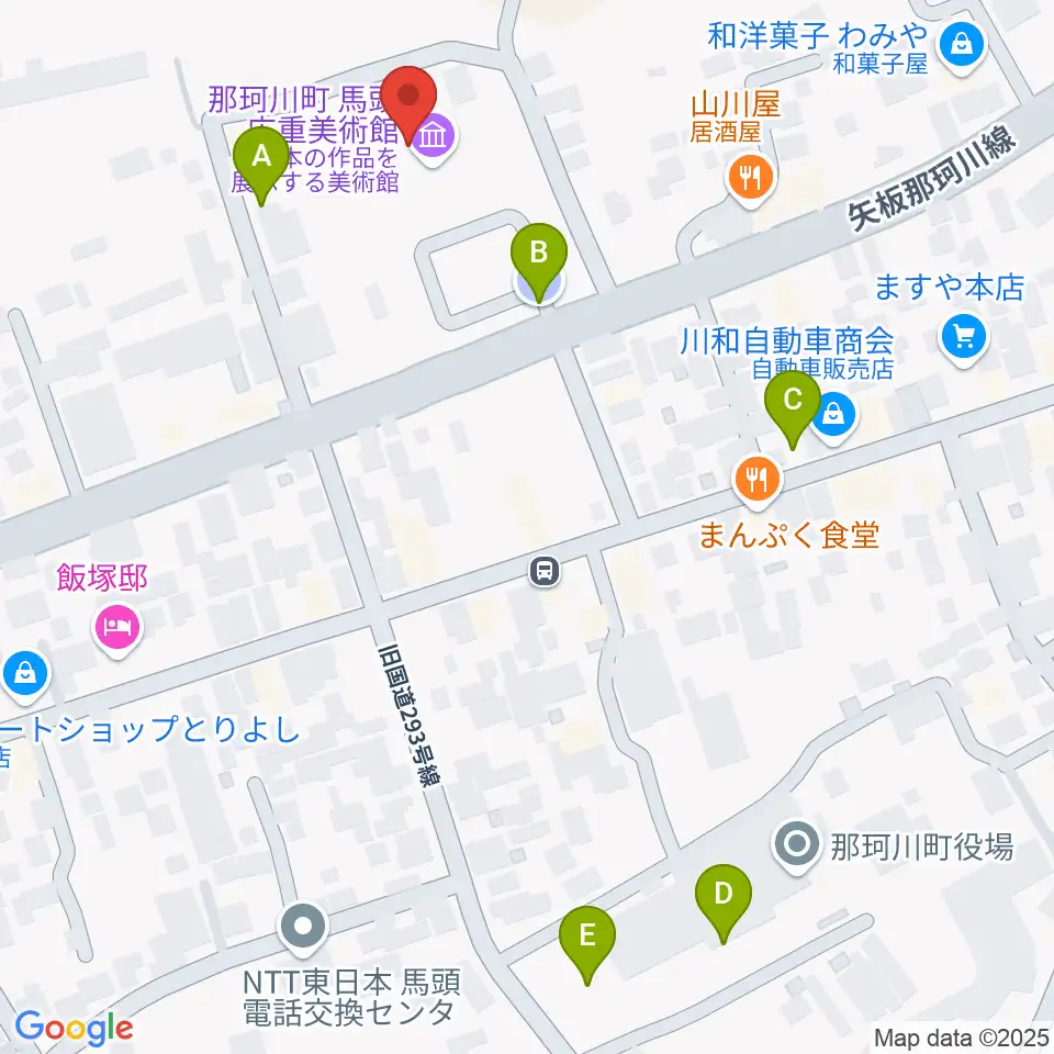 那珂川町馬頭広重美術館周辺の駐車場・コインパーキング一覧地図