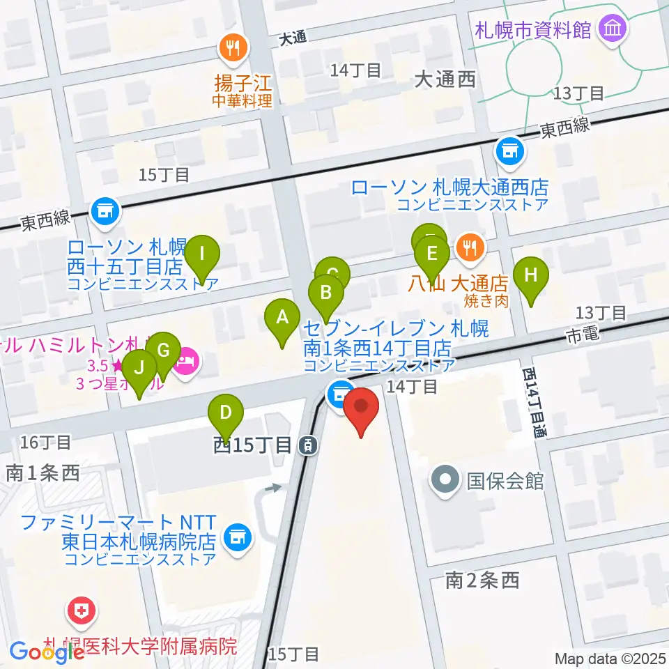 ウィステリアホール周辺の駐車場・コインパーキング一覧地図