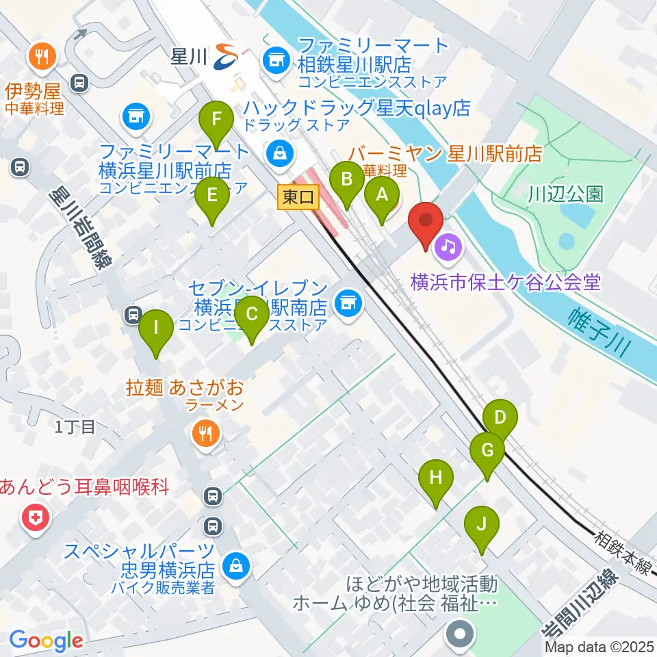 横浜市保土ケ谷公会堂周辺の駐車場・コインパーキング一覧地図
