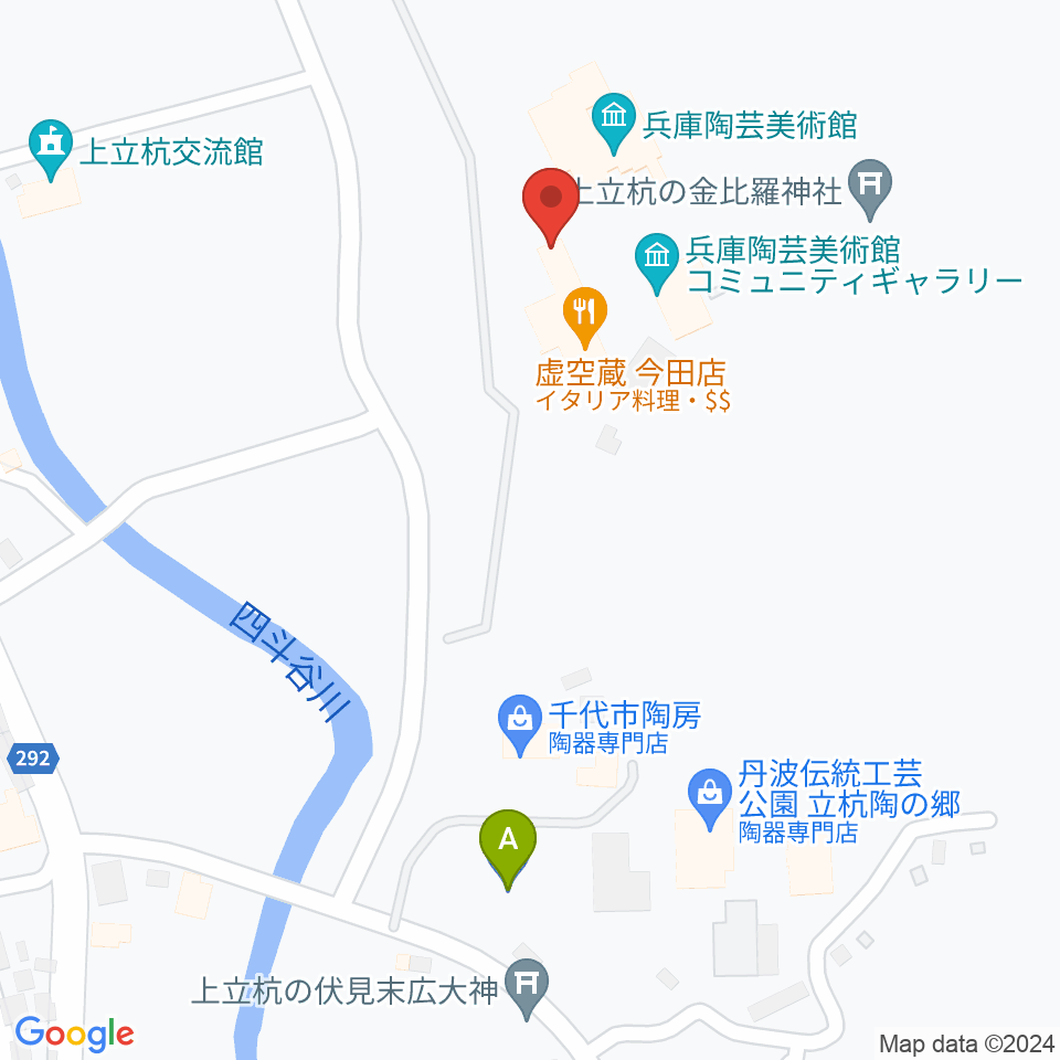 兵庫陶芸美術館周辺の駐車場・コインパーキング一覧地図