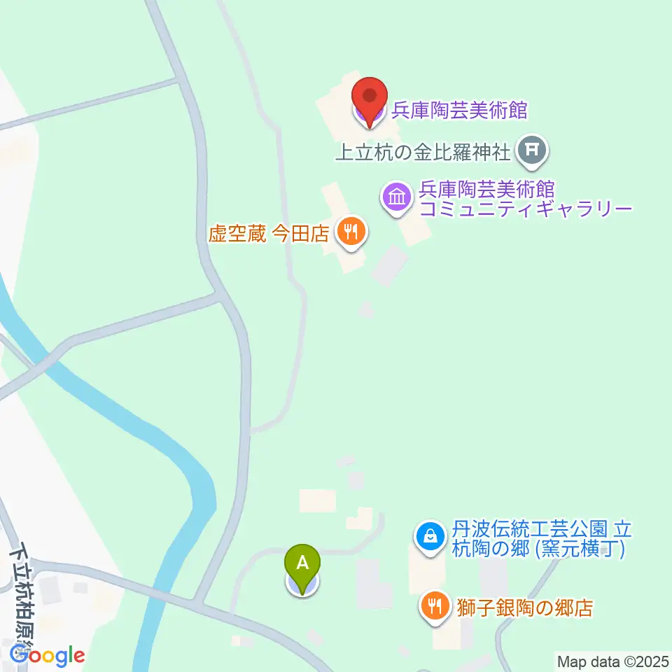 兵庫陶芸美術館周辺の駐車場・コインパーキング一覧地図
