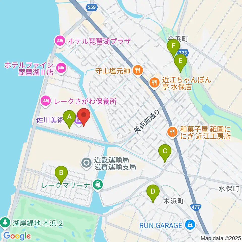 佐川美術館周辺の駐車場・コインパーキング一覧地図