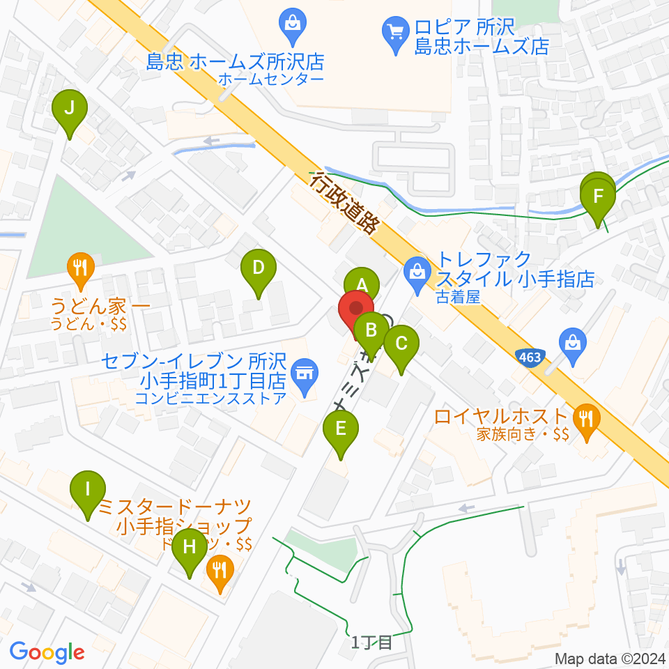 サウンドショット 小手指店周辺の駐車場・コインパーキング一覧地図