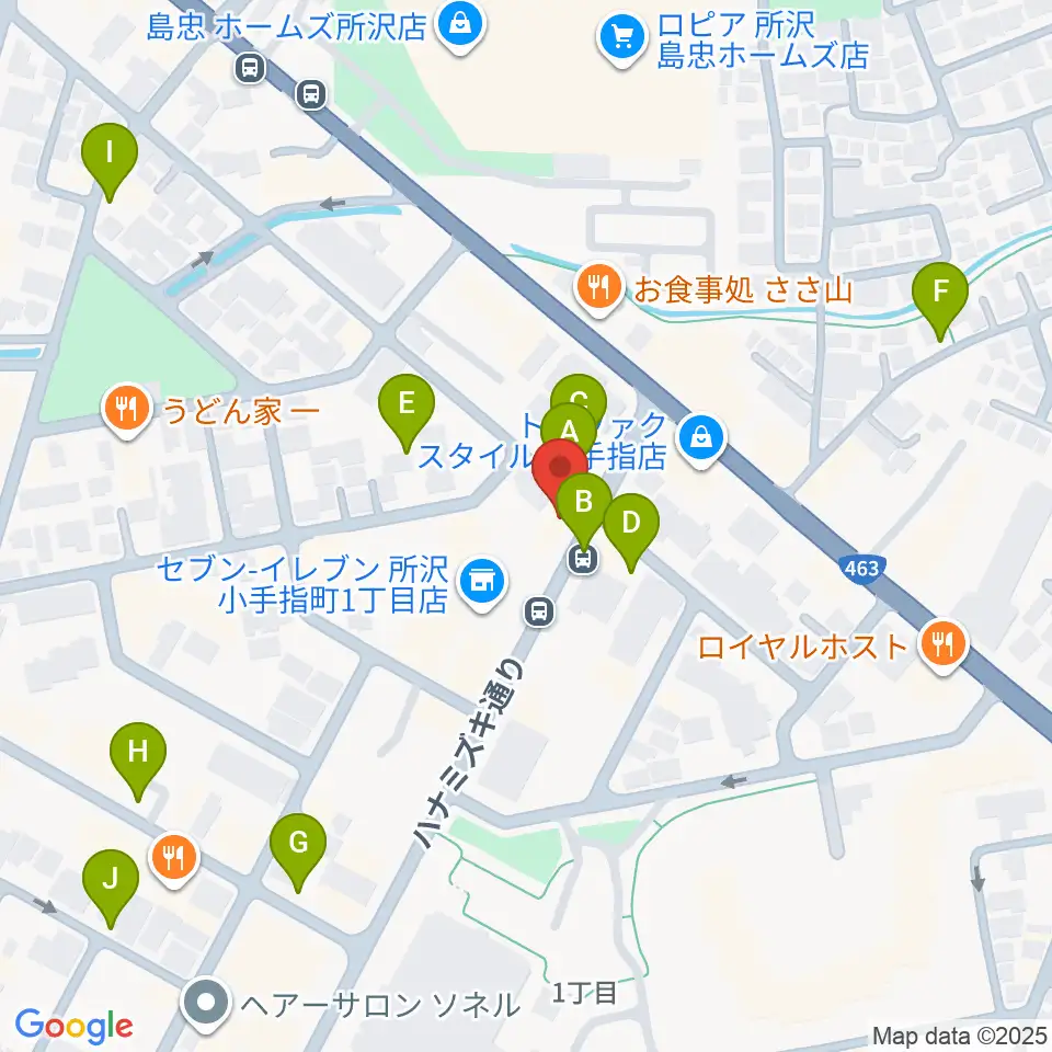 サウンドショット 小手指店周辺の駐車場・コインパーキング一覧地図
