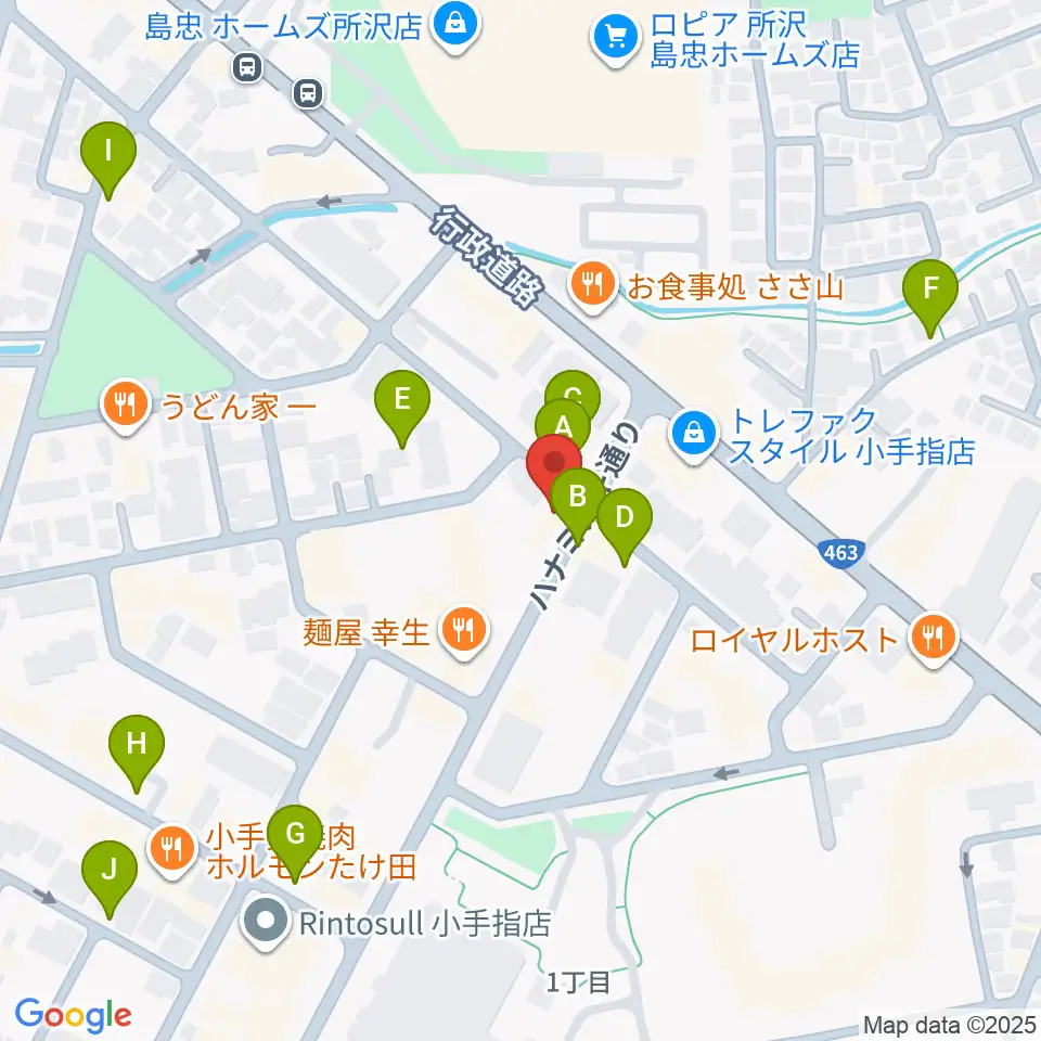 サウンドショット 小手指店周辺の駐車場・コインパーキング一覧地図
