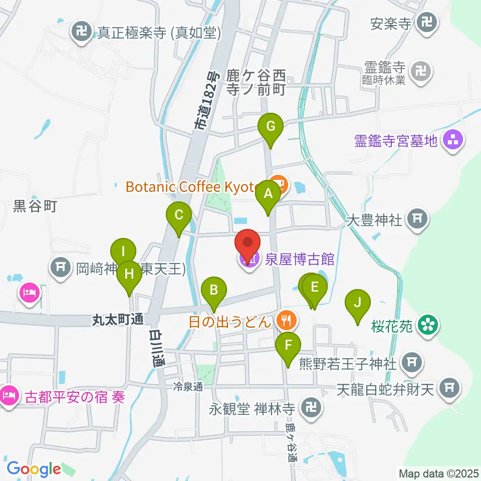 泉屋博古館周辺の駐車場・コインパーキング一覧地図