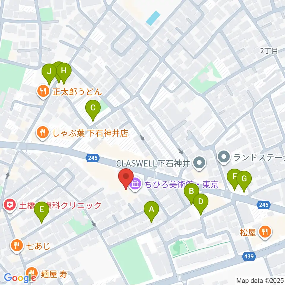 ちひろ美術館・東京周辺の駐車場・コインパーキング一覧地図