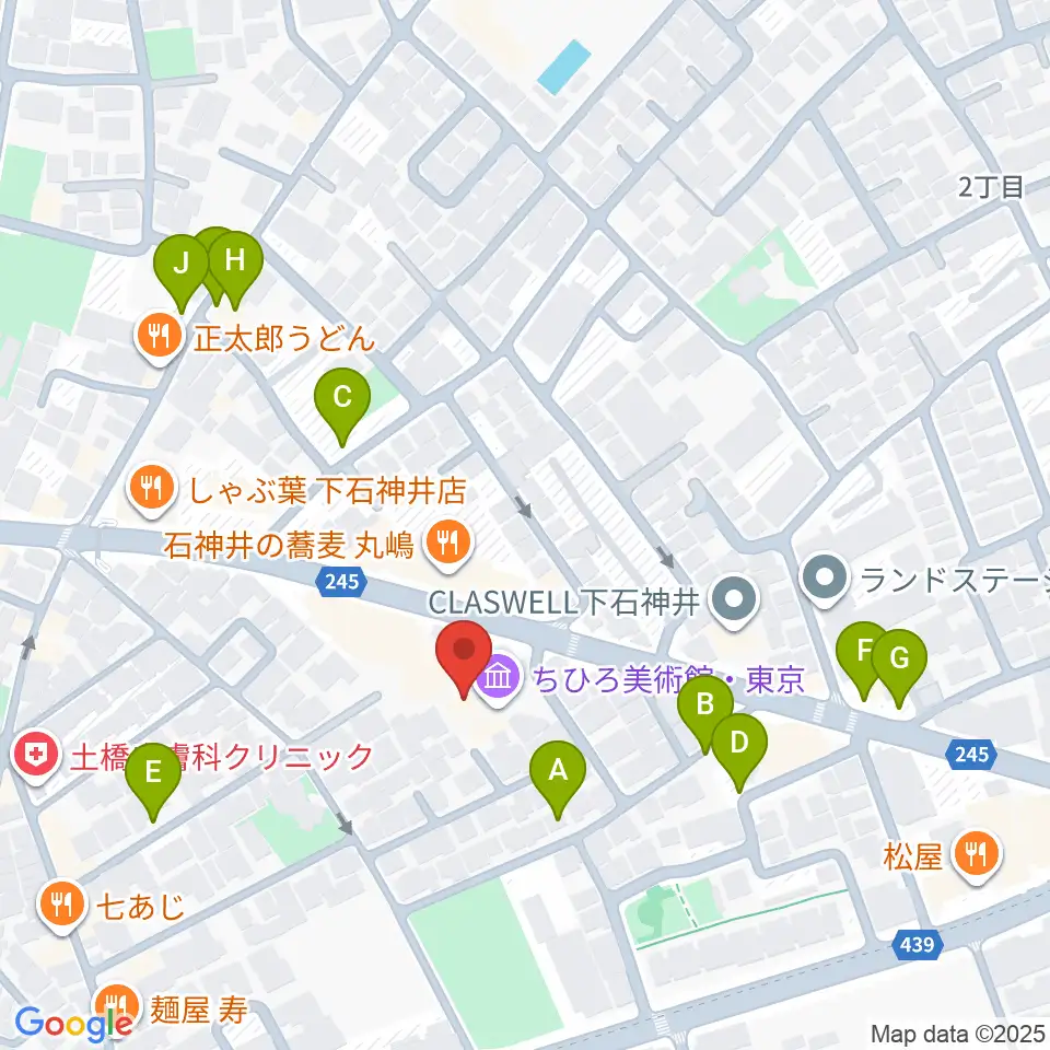 ちひろ美術館・東京周辺の駐車場・コインパーキング一覧地図