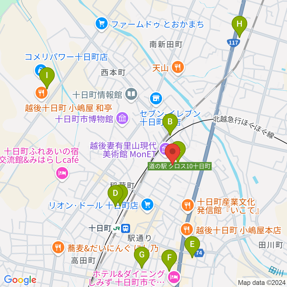 越後妻有里山現代美術館MonET周辺の駐車場・コインパーキング一覧地図