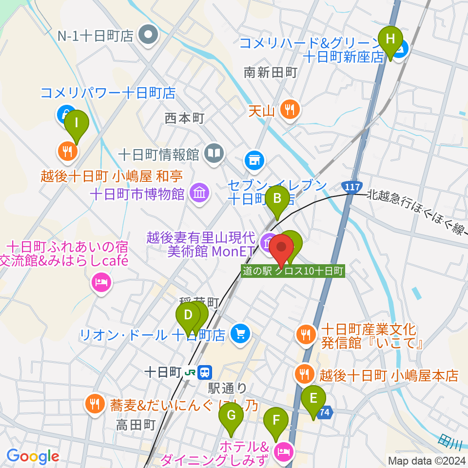 越後妻有里山現代美術館MonET周辺の駐車場・コインパーキング一覧地図