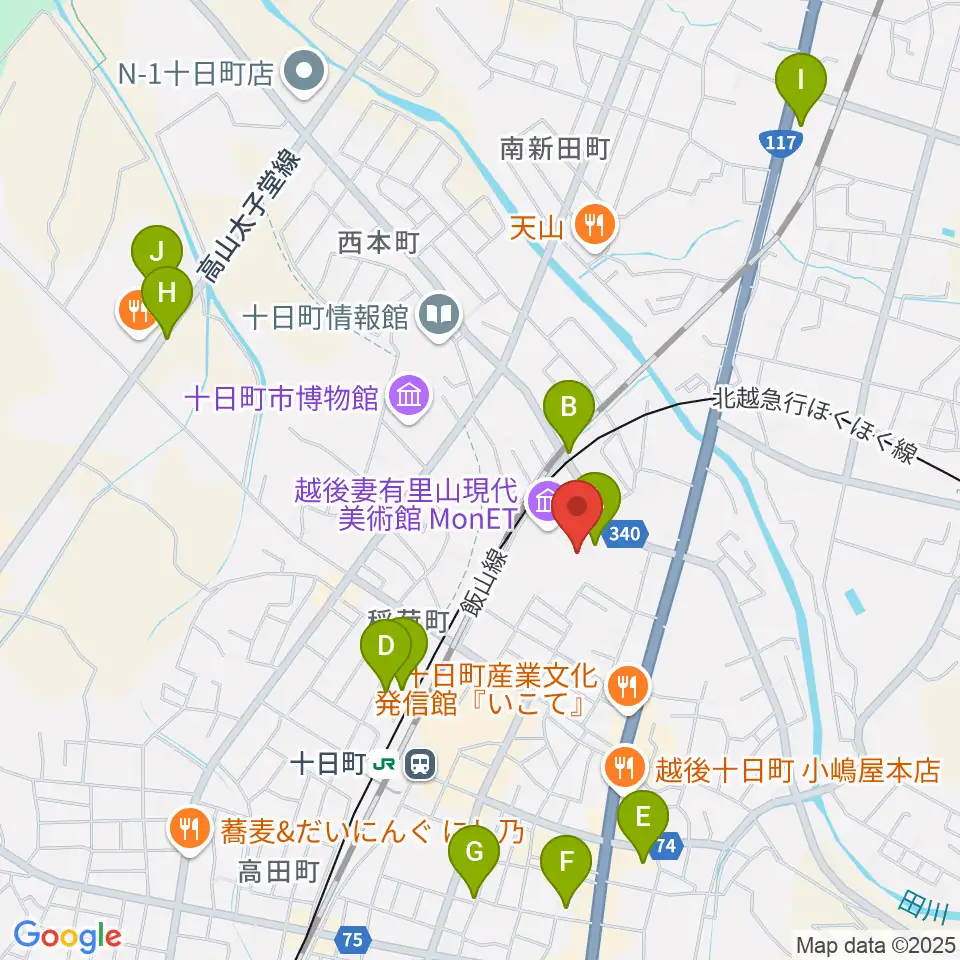 越後妻有里山現代美術館MonET周辺の駐車場・コインパーキング一覧地図