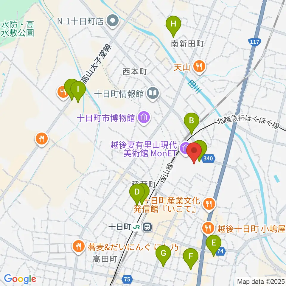 越後妻有里山現代美術館MonET周辺の駐車場・コインパーキング一覧地図