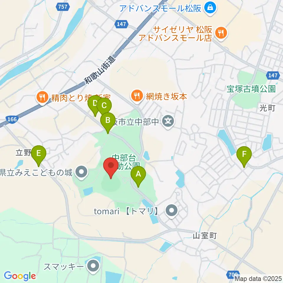 ドリームオーシャンスタジアム周辺の駐車場・コインパーキング一覧地図