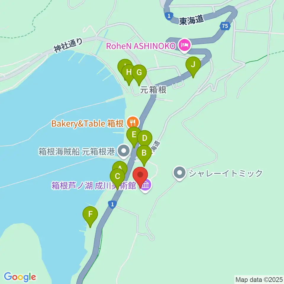 成川美術館周辺の駐車場・コインパーキング一覧地図