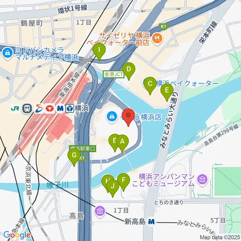 そごう美術館周辺の駐車場・コインパーキング一覧地図