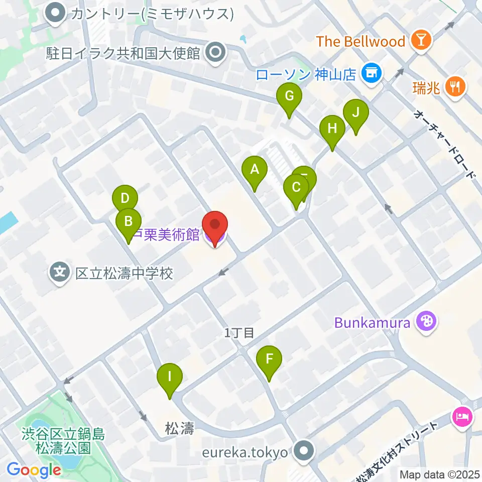 戸栗美術館周辺の駐車場・コインパーキング一覧地図