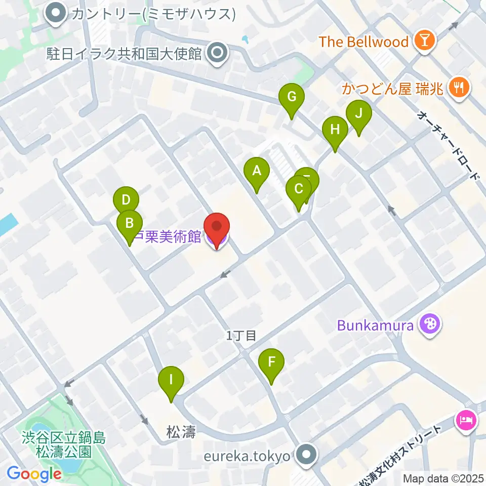戸栗美術館周辺の駐車場・コインパーキング一覧地図