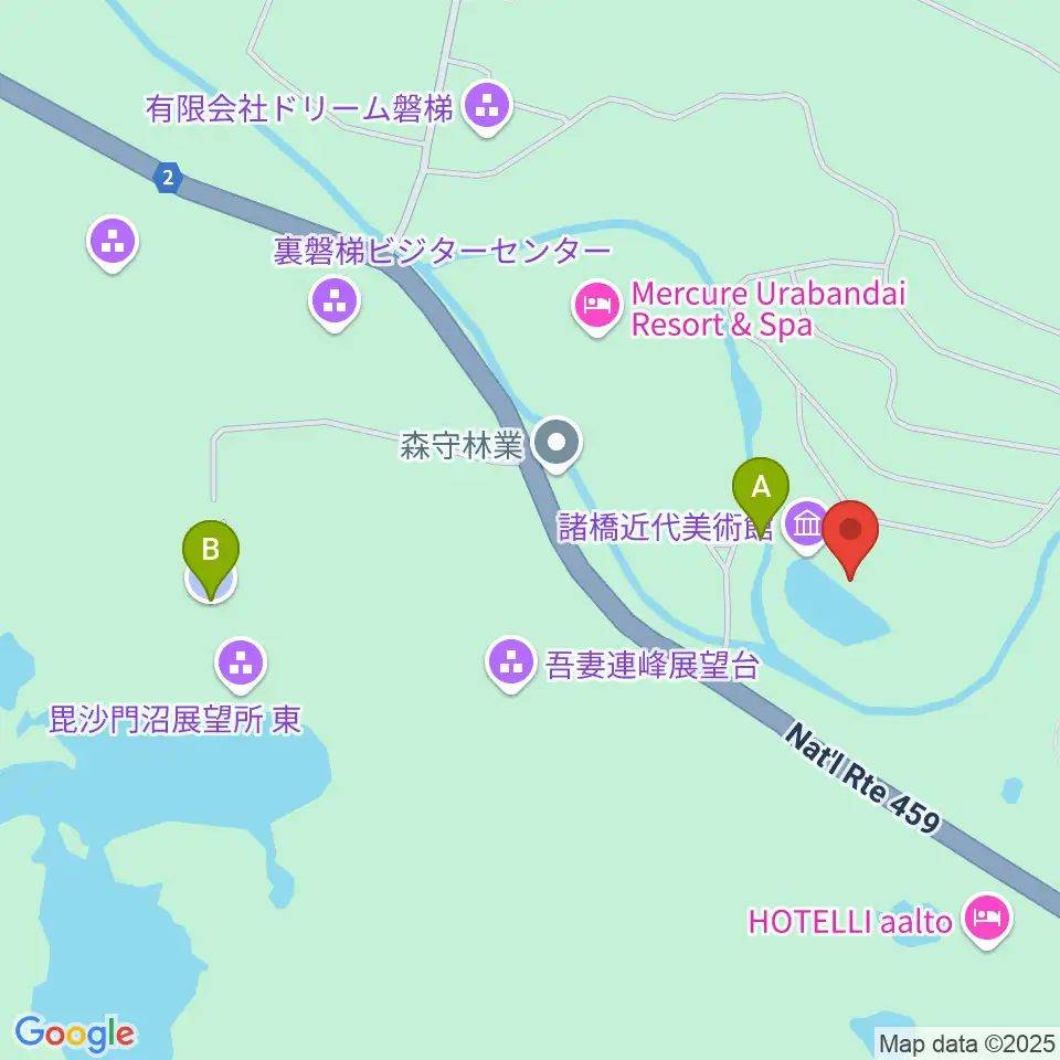 諸橋近代美術館周辺の駐車場・コインパーキング一覧地図