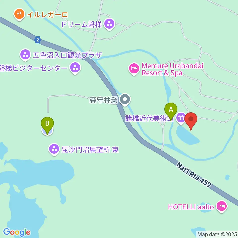 諸橋近代美術館周辺の駐車場・コインパーキング一覧地図