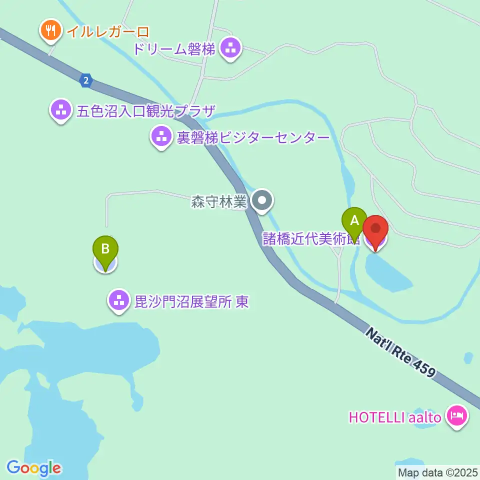 諸橋近代美術館周辺の駐車場・コインパーキング一覧地図