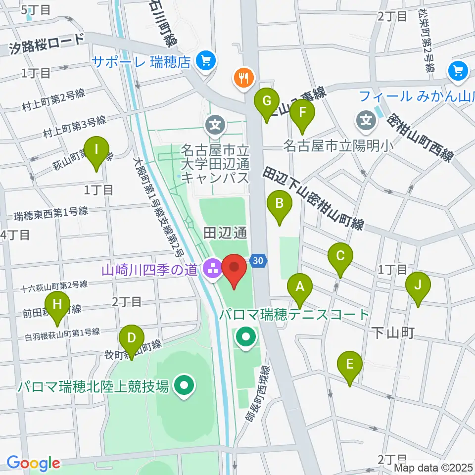 パロマ瑞穂アリーナ周辺の駐車場・コインパーキング一覧地図
