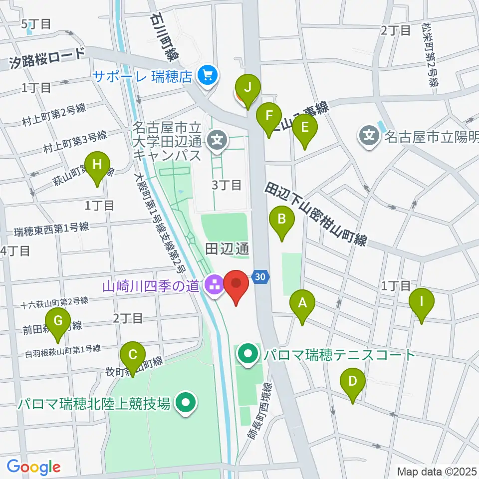 パロマ瑞穂アリーナ周辺の駐車場・コインパーキング一覧地図