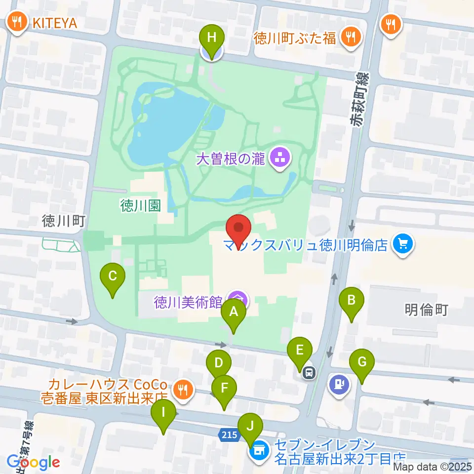 徳川美術館周辺の駐車場・コインパーキング一覧地図