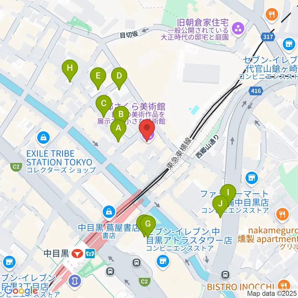 郷さくら美術館周辺の駐車場・コインパーキング一覧地図